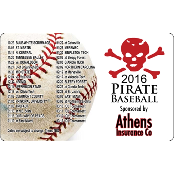 5.625" x 3.5" schedule magnet with round corners and digitally printed,... from ASI 89910 Stouse, LLC