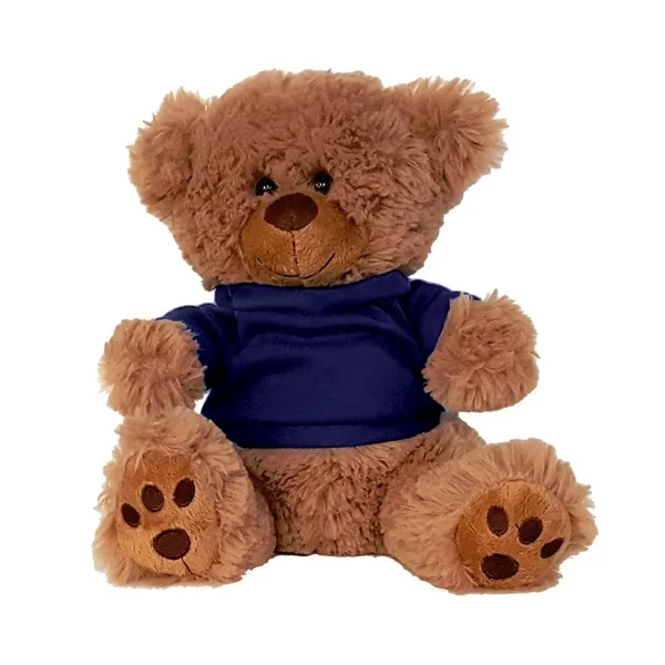 Stuffed teddy bear with embroidered paws and t-shirt.... from ASI 68507 The Magnet Group / Perfect Line