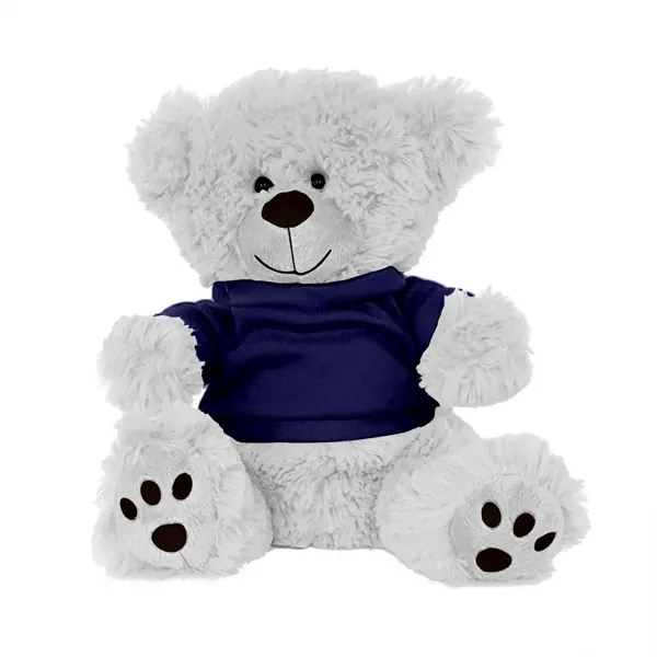 Stuffed teddy bear with embroidered paws and t-shirt.... from ASI 68507 The Magnet Group / Perfect Line