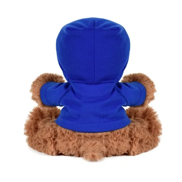 Cuddly, soft plush teddy bear with embroidered paws and hoodie.... from ASI 68507 The Magnet Group / Perfect Line