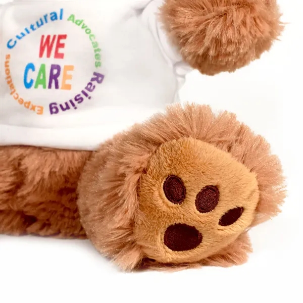 Cuddly, soft plush teddy bear with embroidered paws and hoodie.... from ASI 68507 The Magnet Group / Perfect Line