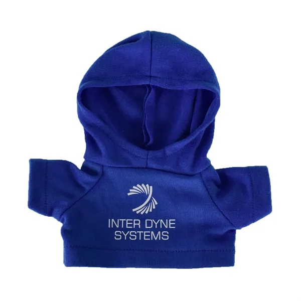 Cuddly, soft plush teddy bear with embroidered paws and hoodie.... from ASI 68507 The Magnet Group / Perfect Line