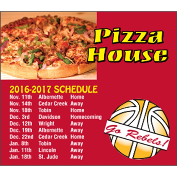 4" x 3.5" schedule magnet with square corners and digitally printed,... from ASI 89910 Stouse, LLC