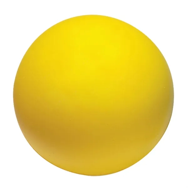 Round ball-shaped stress reliever made of polyurethane foam; offered in an... from ASI 68507 The Magnet Group / Perfect Line