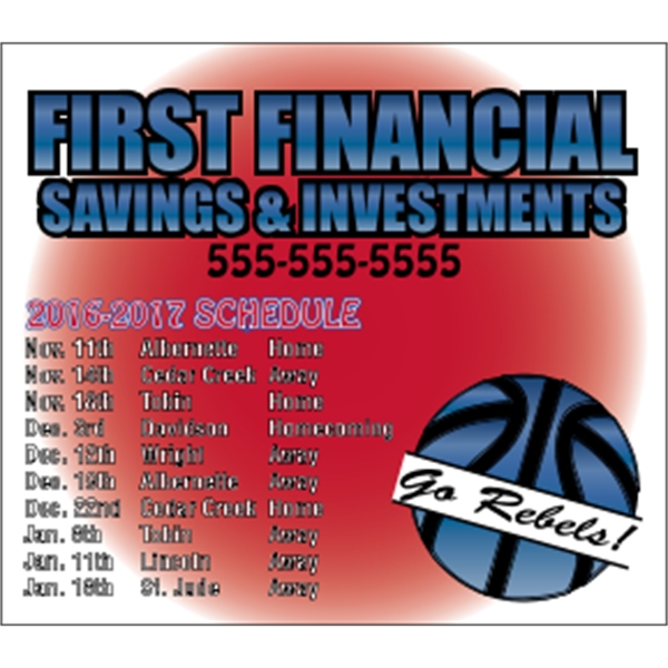 4" x 3.5" schedule magnet with square corners and digitally printed,... from ASI 89910 Stouse, LLC