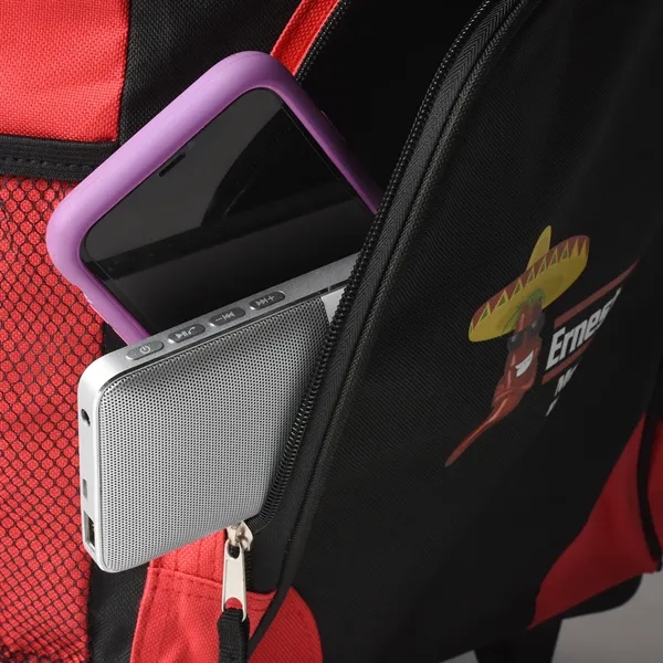 24 can capacity rolling cooler with double inline wheels and telescopic... from ASI 68507 The Magnet Group / The Bag Factory®