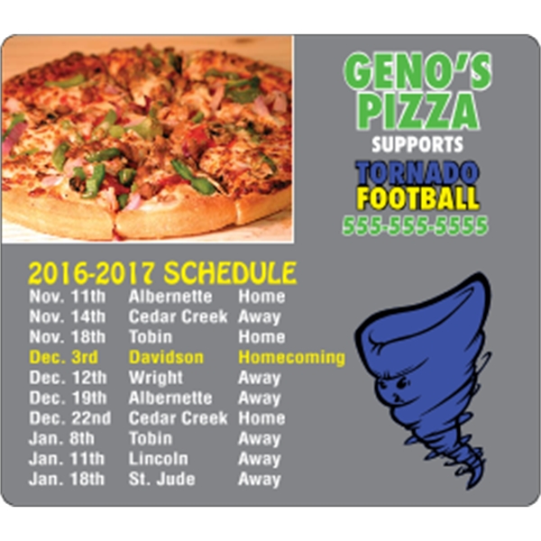 4" x 3.5" schedule magnet with round corners and 4 color... from ASI 89910 Stouse, LLC