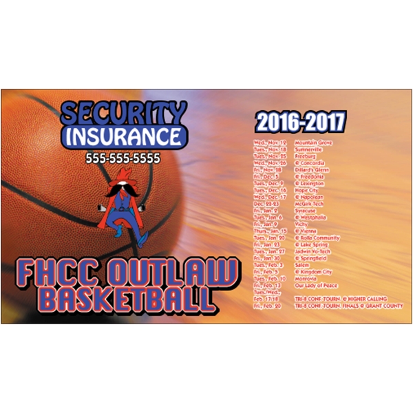 7" x 4" schedule magnet with square corners and 4 color... from ASI 89910 Stouse, LLC