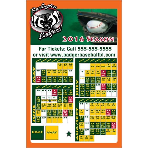 5.5" x 8.5" schedule magnet with square corners and digitally printed,... from ASI 89910 Stouse, LLC