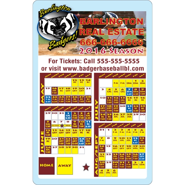 5.5" x 8.5" schedule magnet with round corners and digitally printed,... from ASI 89910 Stouse, LLC