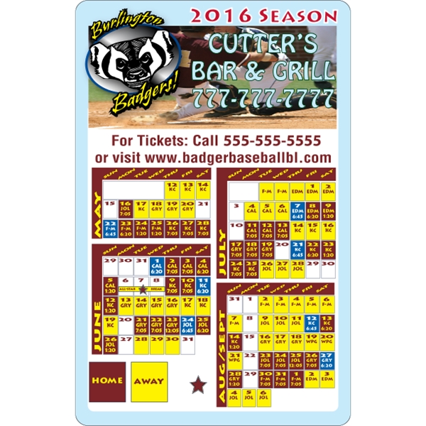 5.5" x 8.5" schedule magnet with round corners and digitally printed,... from ASI 89910 Stouse, LLC