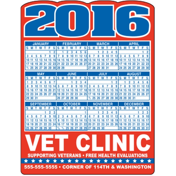 4.125" x 5.375" die cut magnets. Digitally printed and intended for... from ASI 89910 Stouse, LLC