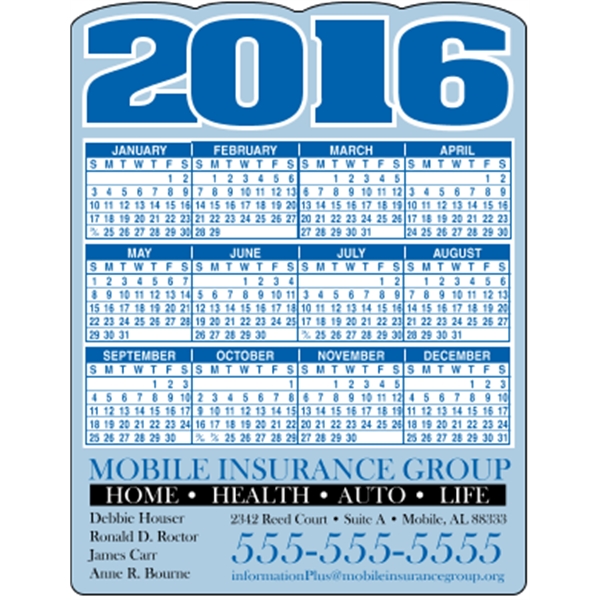 4.125" x 5.375" die cut magnets. Digitally printed and intended for... from ASI 89910 Stouse, LLC