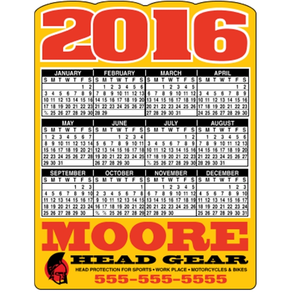 4.125" x 5.375" die cut magnets. Digitally printed and intended for... from ASI 89910 Stouse, LLC