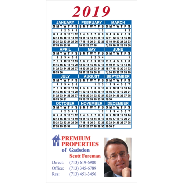 2" x 4": calendar magnetic with square corners and digitally printed... from ASI 89910 Stouse, LLC