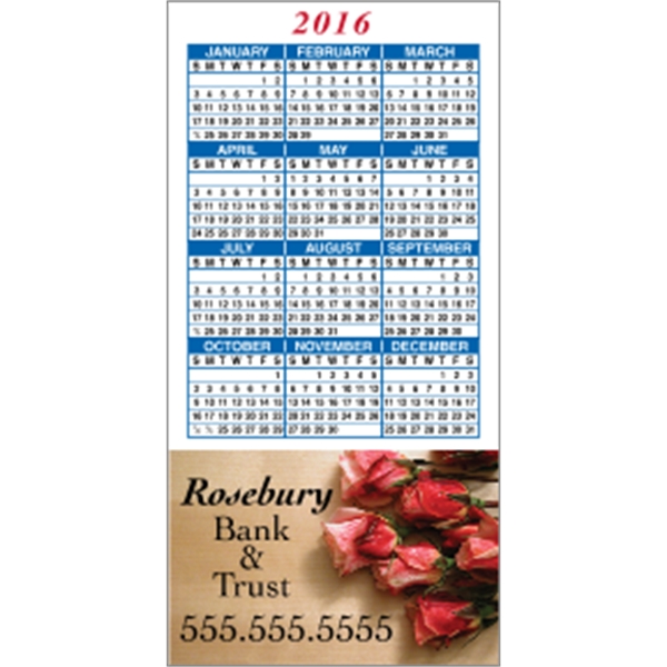 2" x 4": calendar magnetic with square corners and digitally printed... from ASI 89910 Stouse, LLC