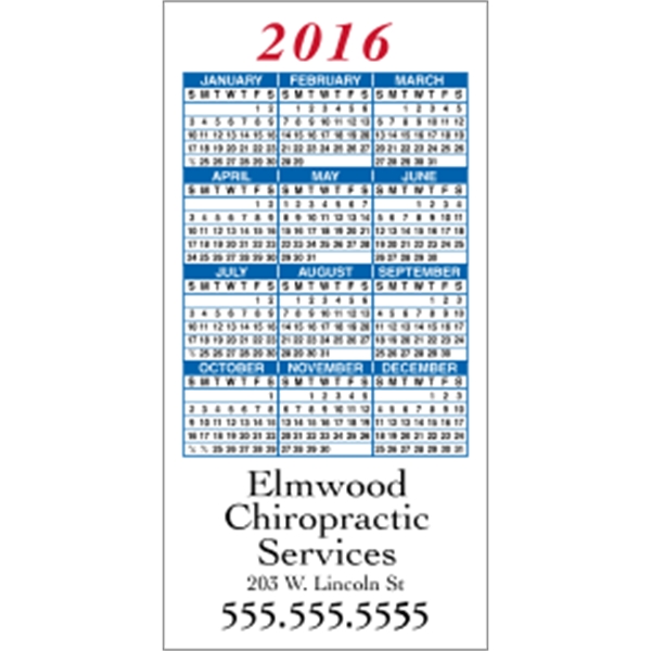 2" x 4": calendar magnetic with square corners and digitally printed... from ASI 89910 Stouse, LLC