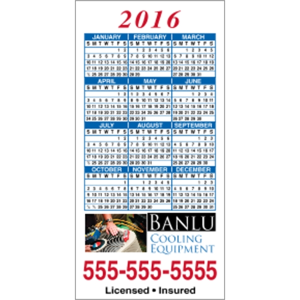 2" x 4": calendar magnetic with square corners and digitally printed... from ASI 89910 Stouse, LLC