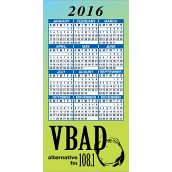 2" x 4": calendar magnetic with square corners and digitally printed... from ASI 89910 Stouse, LLC