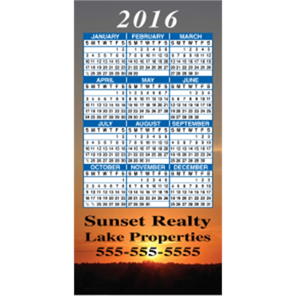 2" x 4": calendar magnetic with square corners and digitally printed... from ASI 89910 Stouse, LLC