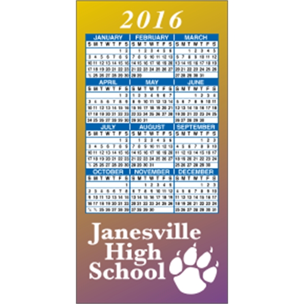 2" x 4": calendar magnetic with square corners and digitally printed... from ASI 89910 Stouse, LLC