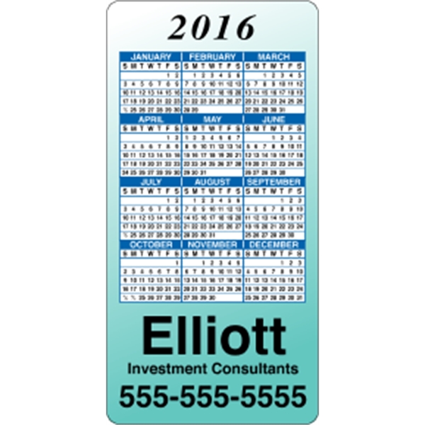 2" x 4": calendar magnetic with round corners and digitally printed... from ASI 89910 Stouse, LLC