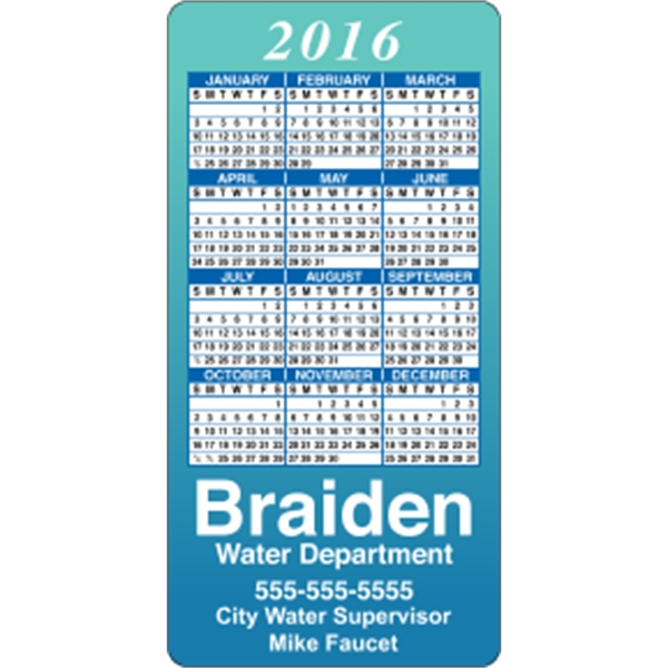 2" x 4": calendar magnetic with round corners and digitally printed... from ASI 89910 Stouse, LLC