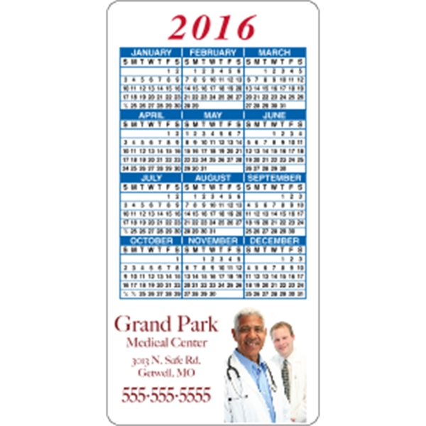 2" x 4": calendar magnetic with round corners and digitally printed... from ASI 89910 Stouse, LLC