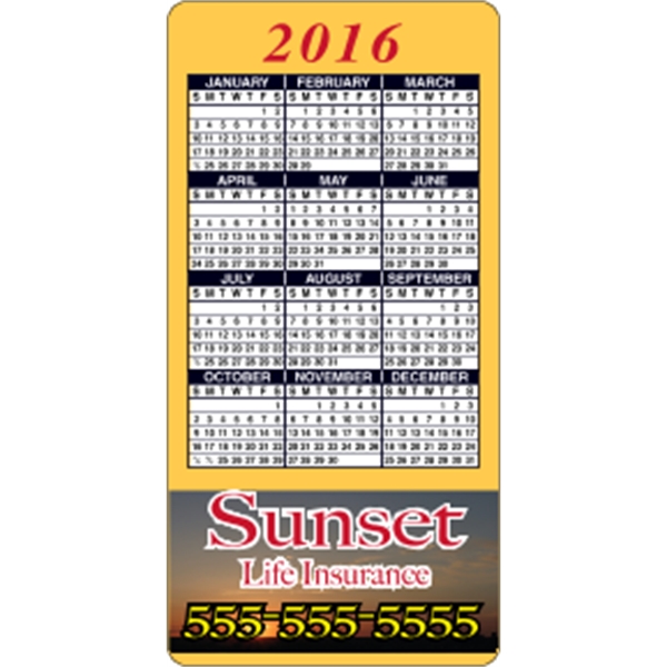 2" x 4": calendar magnetic with round corners and digitally printed... from ASI 89910 Stouse, LLC