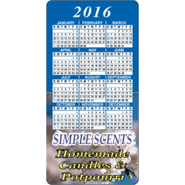2" x 4": calendar magnetic with round corners and digitally printed... from ASI 89910 Stouse, LLC
