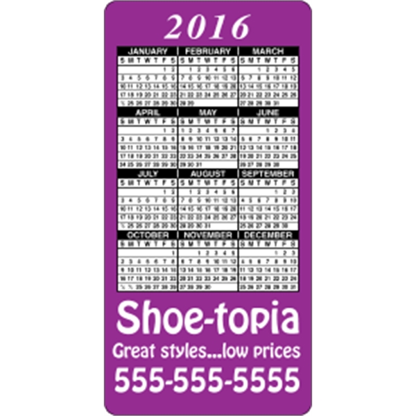 2" x 4": calendar magnetic with round corners and digitally printed... from ASI 89910 Stouse, LLC