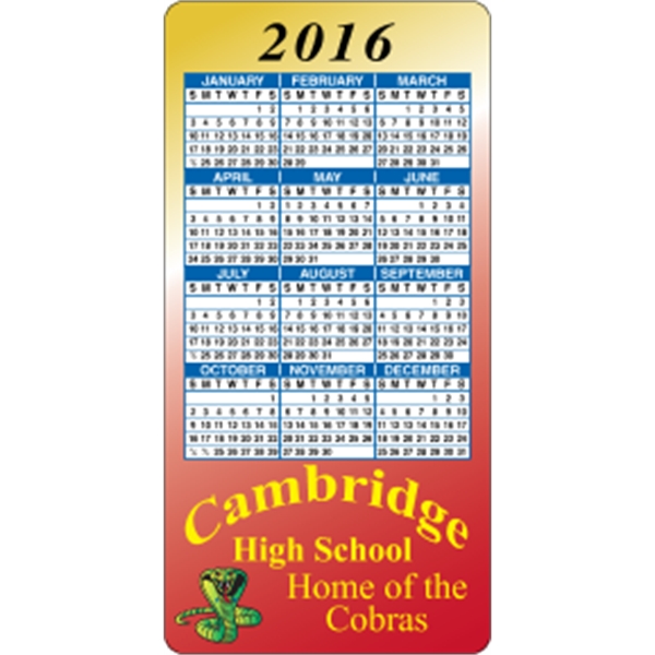 2" x 4": calendar magnetic with round corners and digitally printed... from ASI 89910 Stouse, LLC