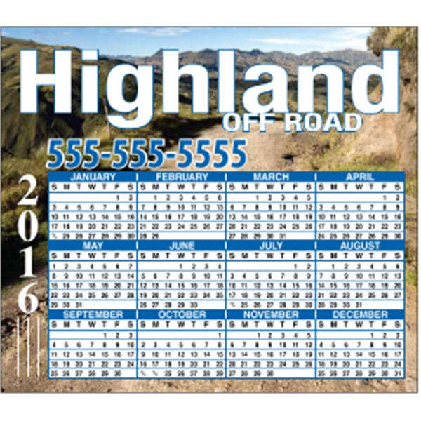 4" x 3.5": calendar magnetic with square corners and digitally printed... from ASI 89910 Stouse, LLC