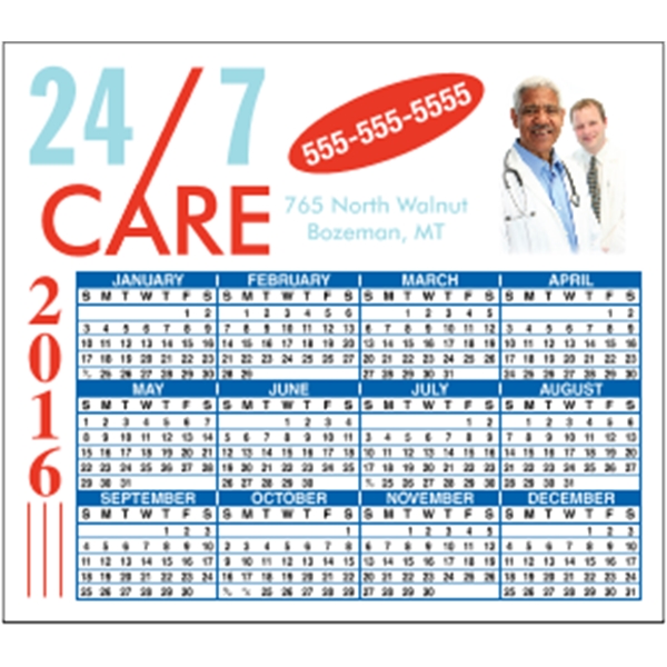 4" x 3.5": calendar magnetic with square corners and digitally printed... from ASI 89910 Stouse, LLC