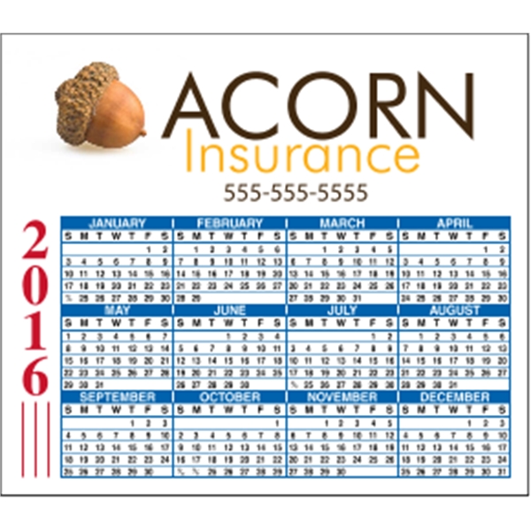 4" x 3.5": calendar magnetic with square corners and digitally printed... from ASI 89910 Stouse, LLC