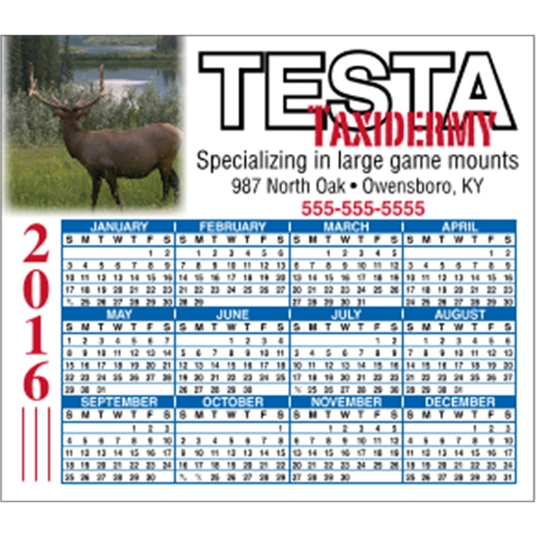 4" x 3.5": calendar magnetic with square corners and digitally printed... from ASI 89910 Stouse, LLC