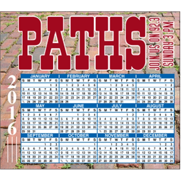 4" x 3.5": calendar magnetic with square corners and digitally printed... from ASI 89910 Stouse, LLC
