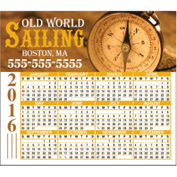 4" x 3.5": calendar magnetic with square corners and digitally printed... from ASI 89910 Stouse, LLC
