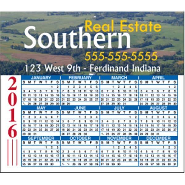 4" x 3.5": calendar magnetic with square corners and digitally printed... from ASI 89910 Stouse, LLC