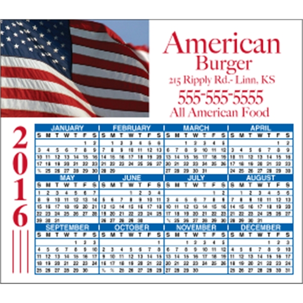 4" x 3.5": calendar magnetic with square corners and digitally printed... from ASI 89910 Stouse, LLC