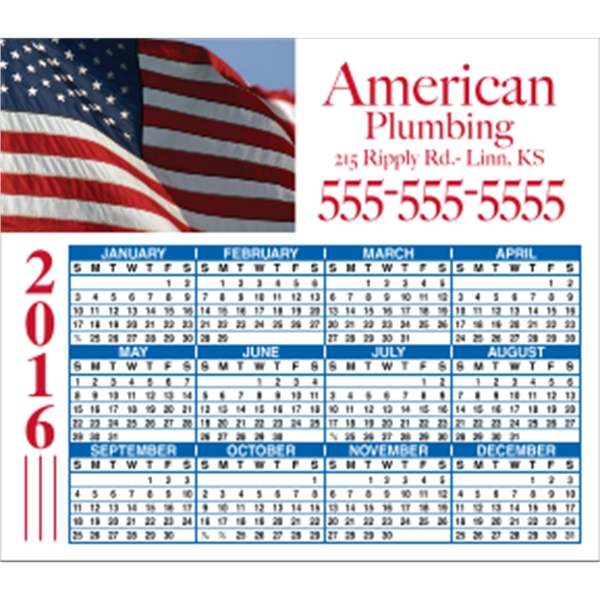 4" x 3.5": calendar magnetic with square corners and digitally printed... from ASI 89910 Stouse, LLC