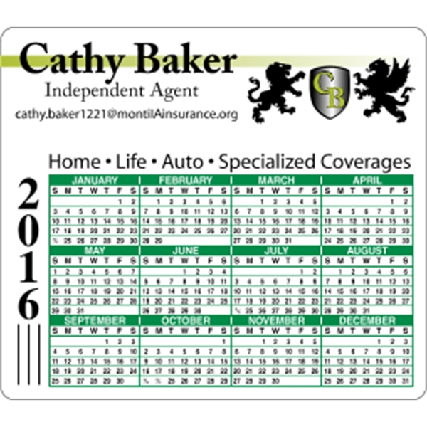 4" x 3.5": calendar magnetic with round corners and digitally printed... from ASI 89910 Stouse, LLC