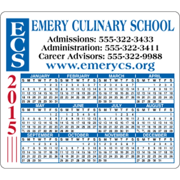 4" x 3.5": calendar magnetic with round corners and digitally printed... from ASI 89910 Stouse, LLC