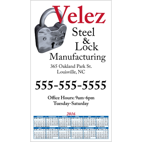 4" x 7": calendar magnetic with square corners and digitally printed... from ASI 89910 Stouse, LLC