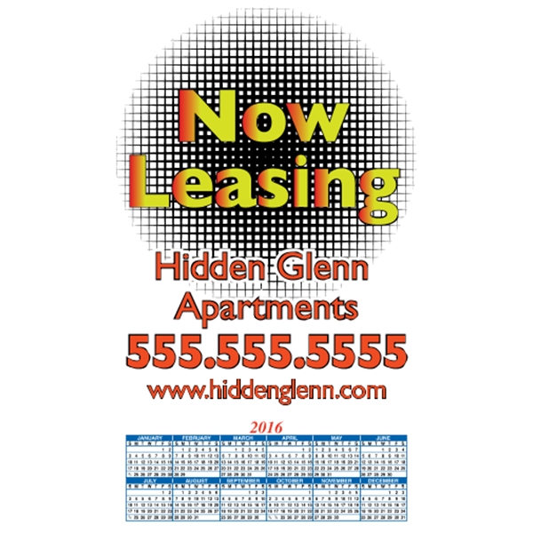 4" x 7": calendar magnetic with square corners and digitally printed... from ASI 89910 Stouse, LLC