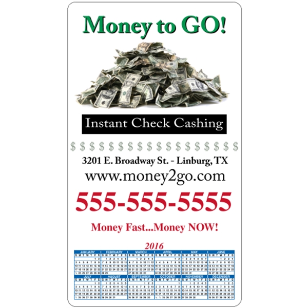 4" x 7": calendar magnetic with round corners and digitally printed... from ASI 89910 Stouse, LLC