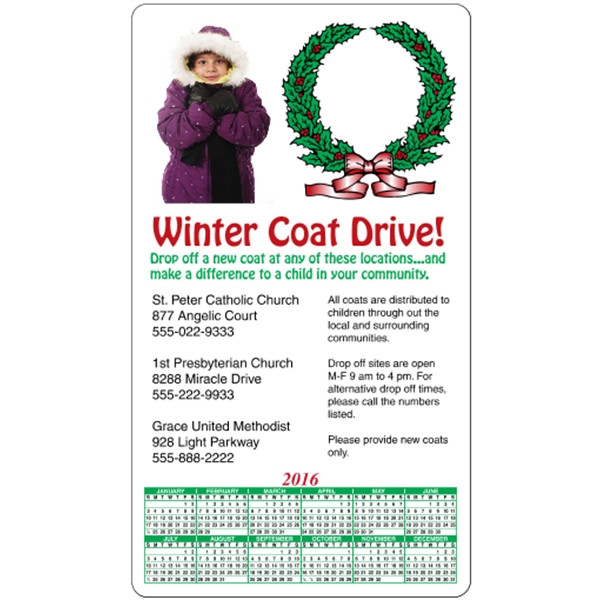 4" x 7": calendar magnetic with round corners and digitally printed... from ASI 89910 Stouse, LLC