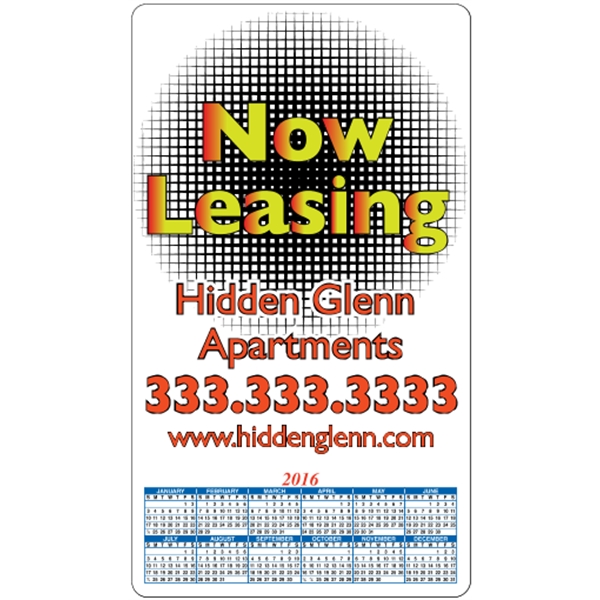 4" x 7": calendar magnetic with round corners and digitally printed... from ASI 89910 Stouse, LLC