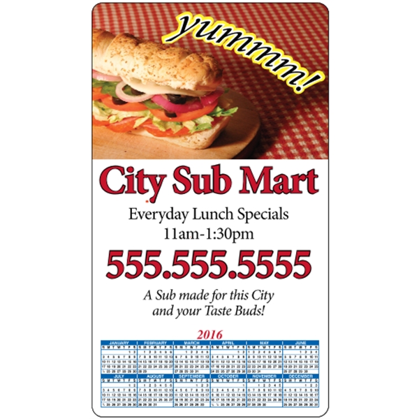 4" x 7": calendar magnetic with round corners and digitally printed... from ASI 89910 Stouse, LLC
