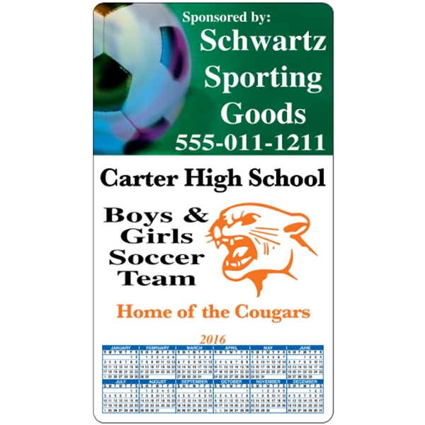 4" x 7": calendar magnetic with round corners and digitally printed... from ASI 89910 Stouse, LLC